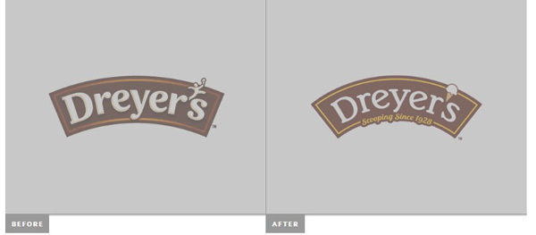 Novi logotip i ambalaža za Dreyers i Edy’s sladolede.